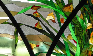 Färgatglas